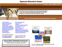 Tablet Screenshot of hypnosiseducationcenter.com